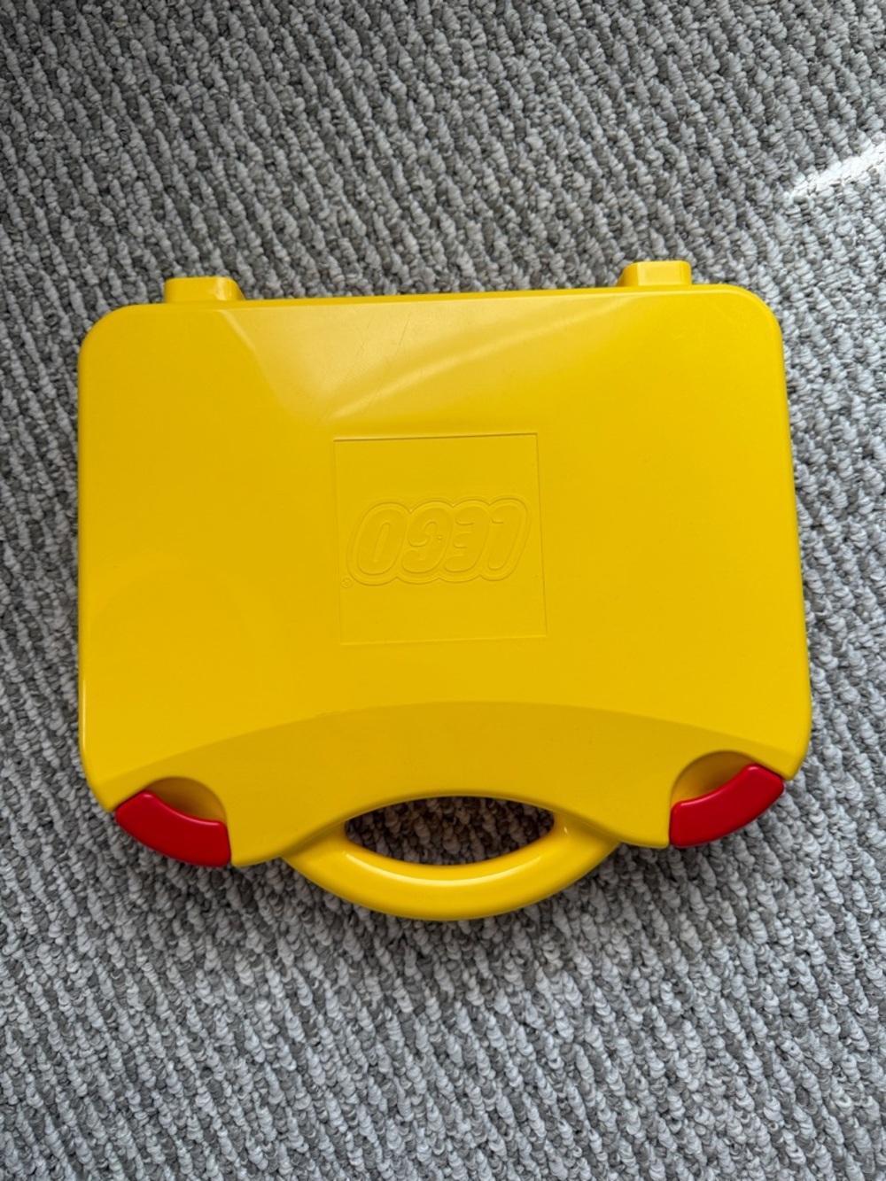 Lego Yellow Carrying Case with Red Latches